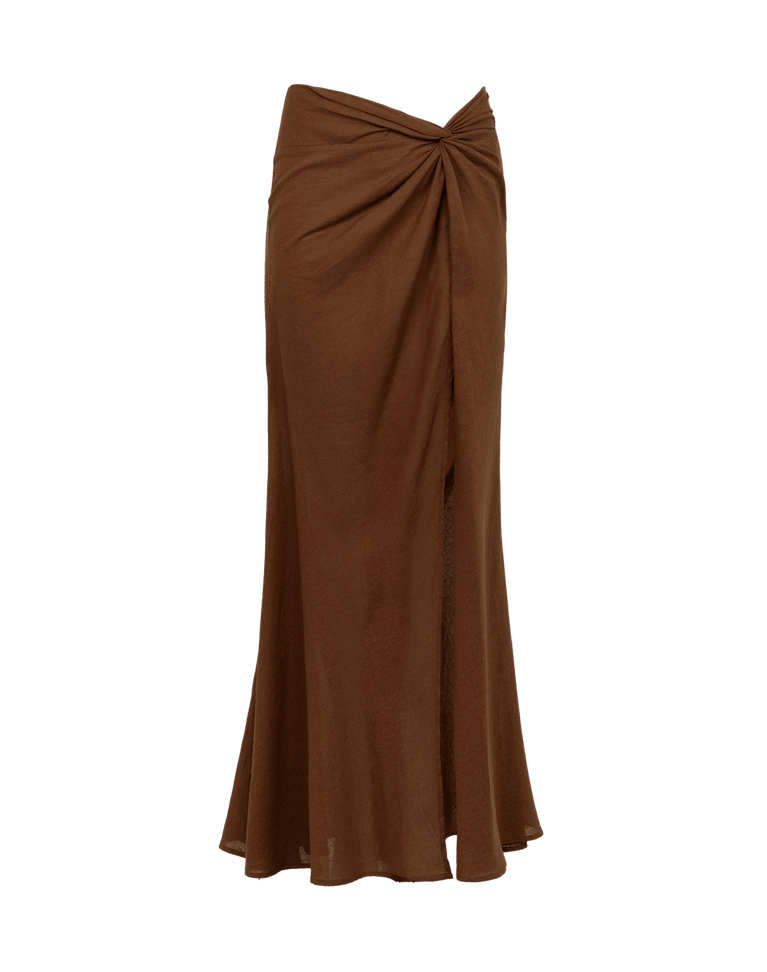 Sirene Long Skirt - Brown XS