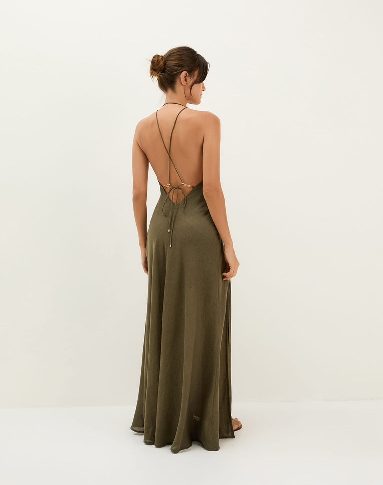 Marbella Long Dress - Evergreen Marbella Long Dress - Evergreen