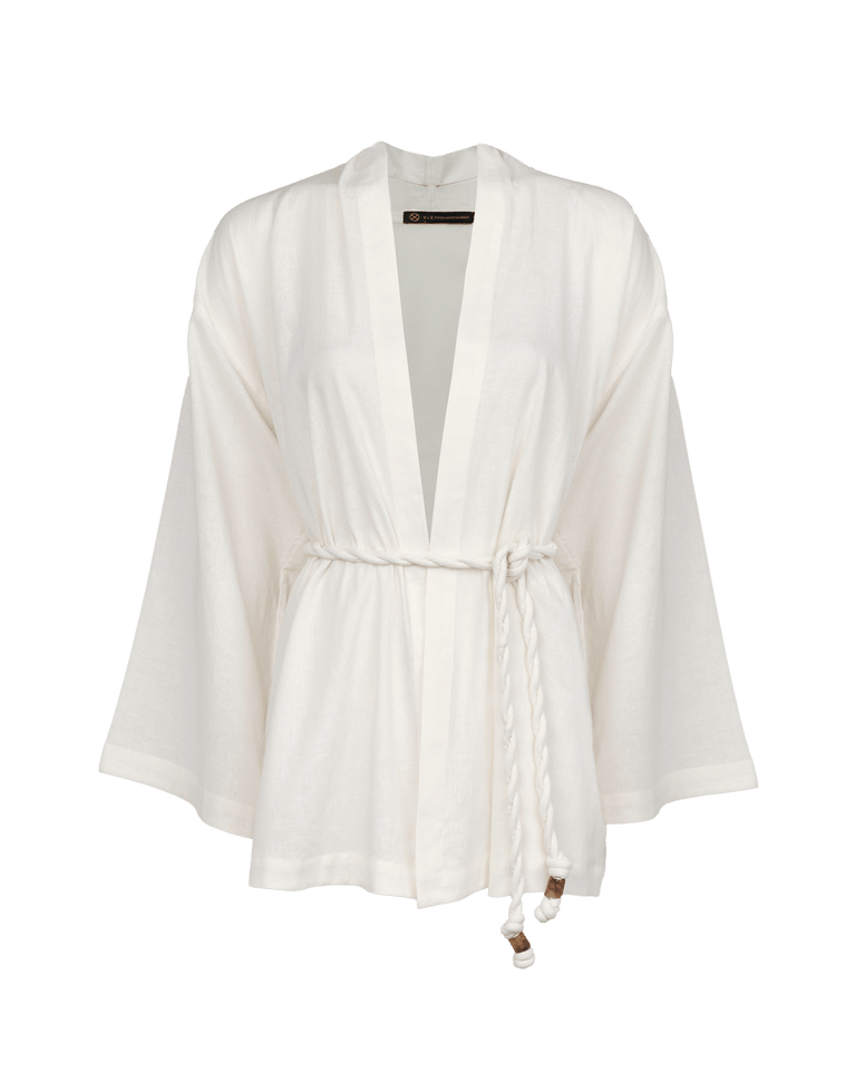 Luna Short Kimono - Off White XS