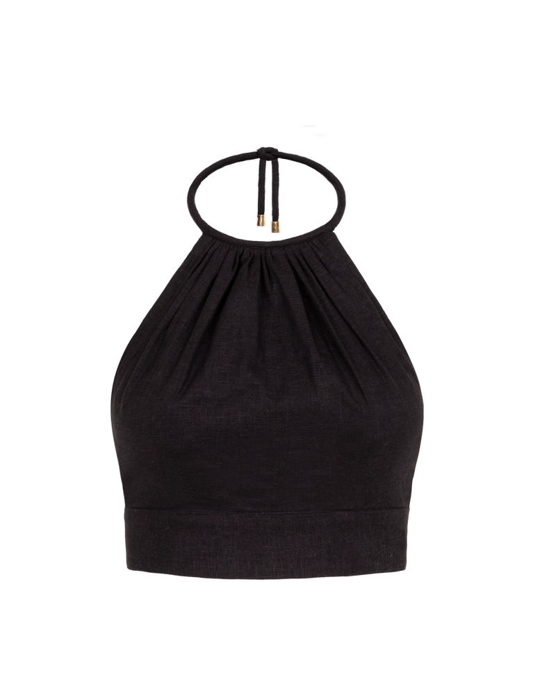 Ibiza High Neck Halter Top - Black Ibiza High Neck Halter Top - Black