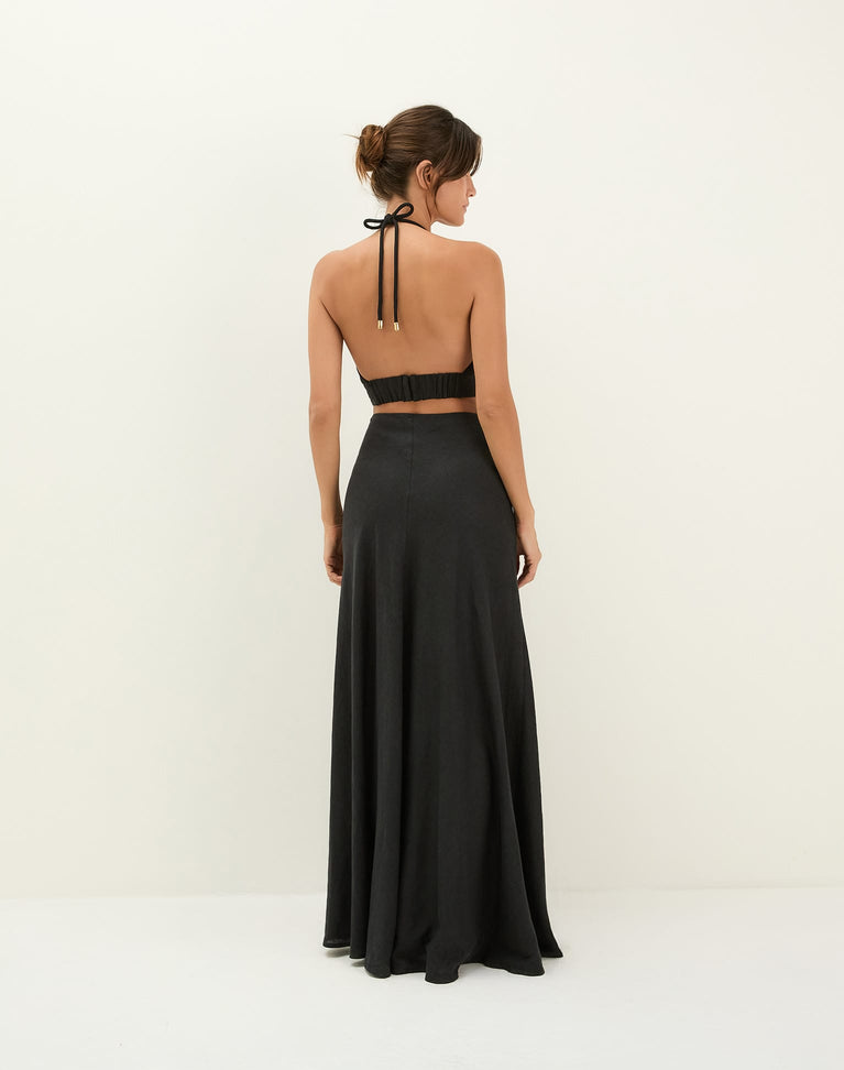 Ibiza High Neck Halter Top - Black Ibiza High Neck Halter Top - Black