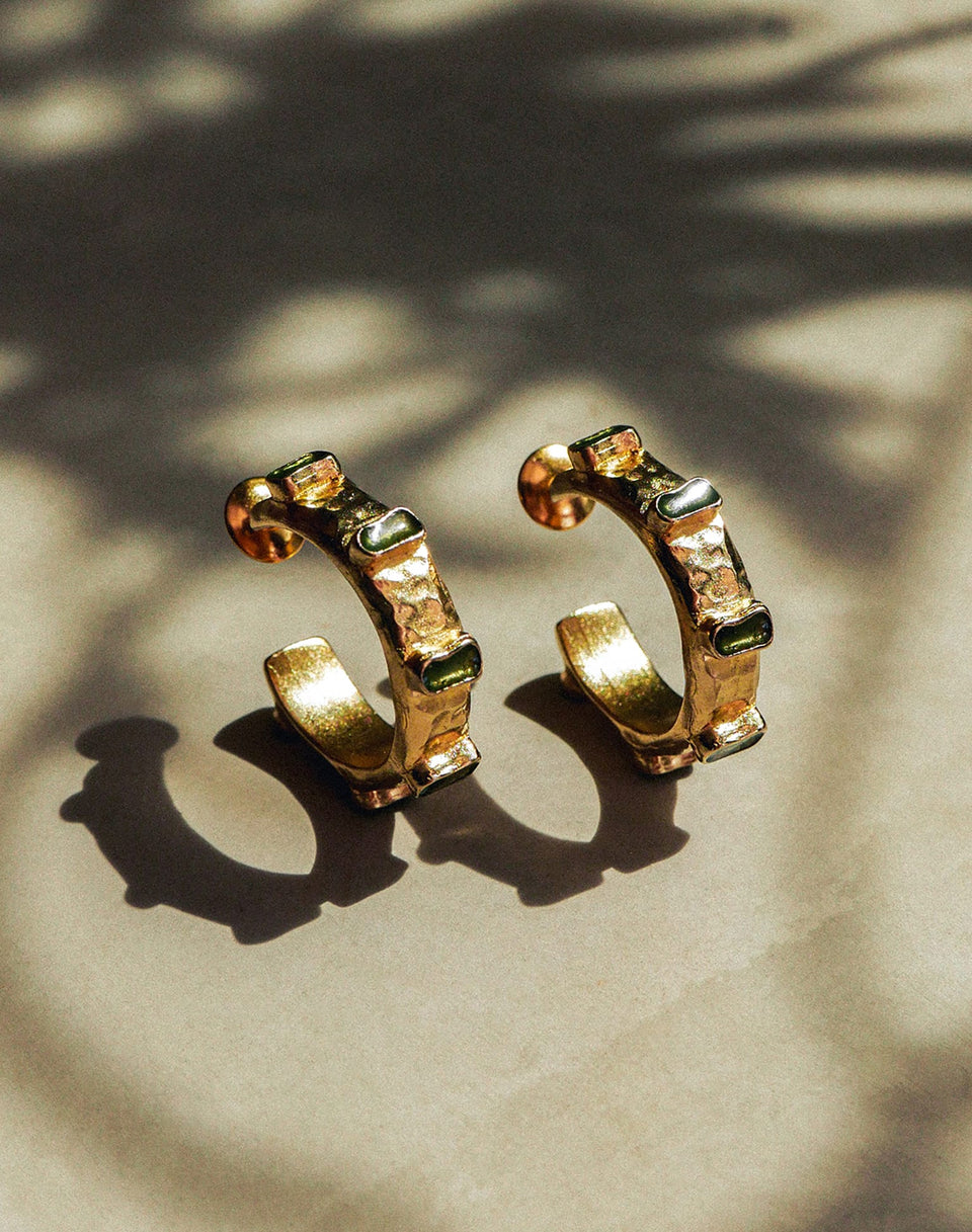 Tina Earrings - Green O/S