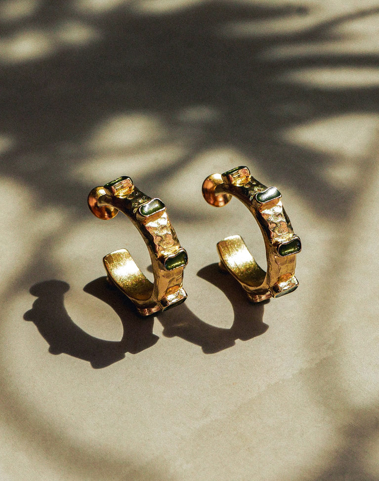 Tina Earrings - Green O/S