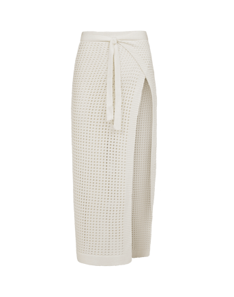 Knit Rena Midi Pareo - Off White