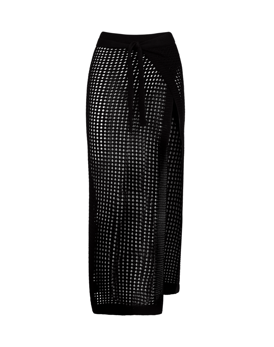 Knit Rena Midi Pareo - Black XS