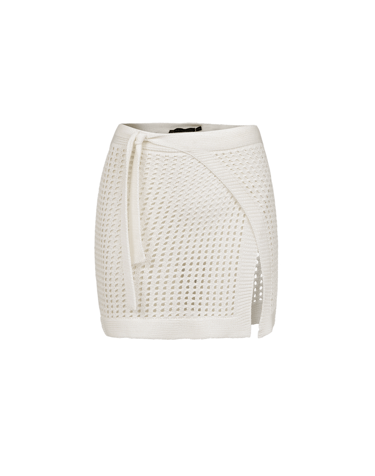 Knit Rena Mini Pareo - Off White XS