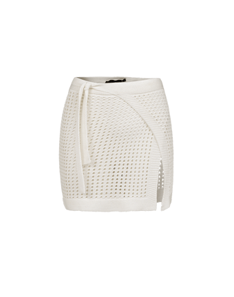 Knit Rena Mini Pareo - Off White (Exchange Only)