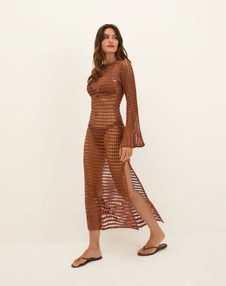 Knit Belle Long Cover Up - Devotion XS