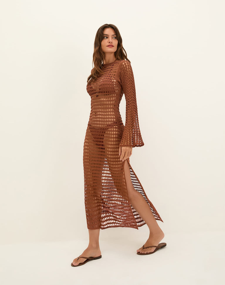 Knit Belle Long Cover Up - Devotion XS