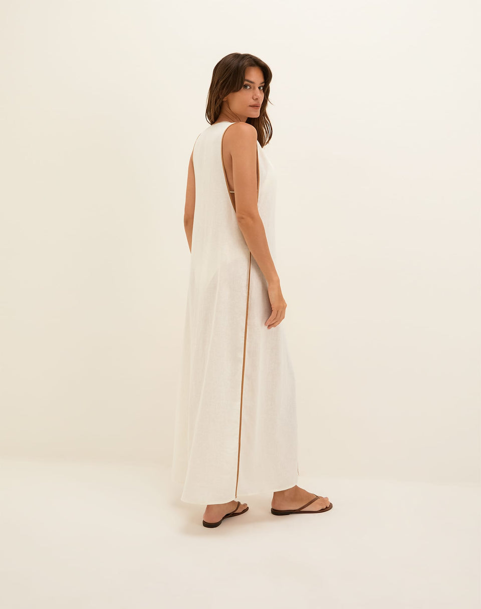 Iva Long Cover Up - Off White XS