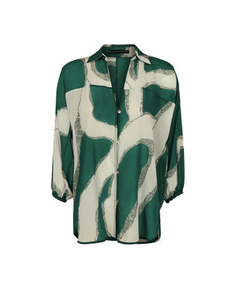 Moa Long Sleeve Cover Up Blouse - Enigma Boulevard
