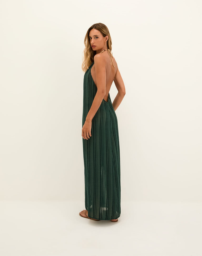 Cloe Long Cover Up - Striped Boulevard XS