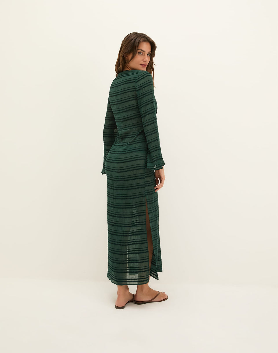 Cali Long Cover Up - Striped Boulevard XS