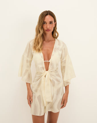 Perola Knot Short Cover Up - Glitz