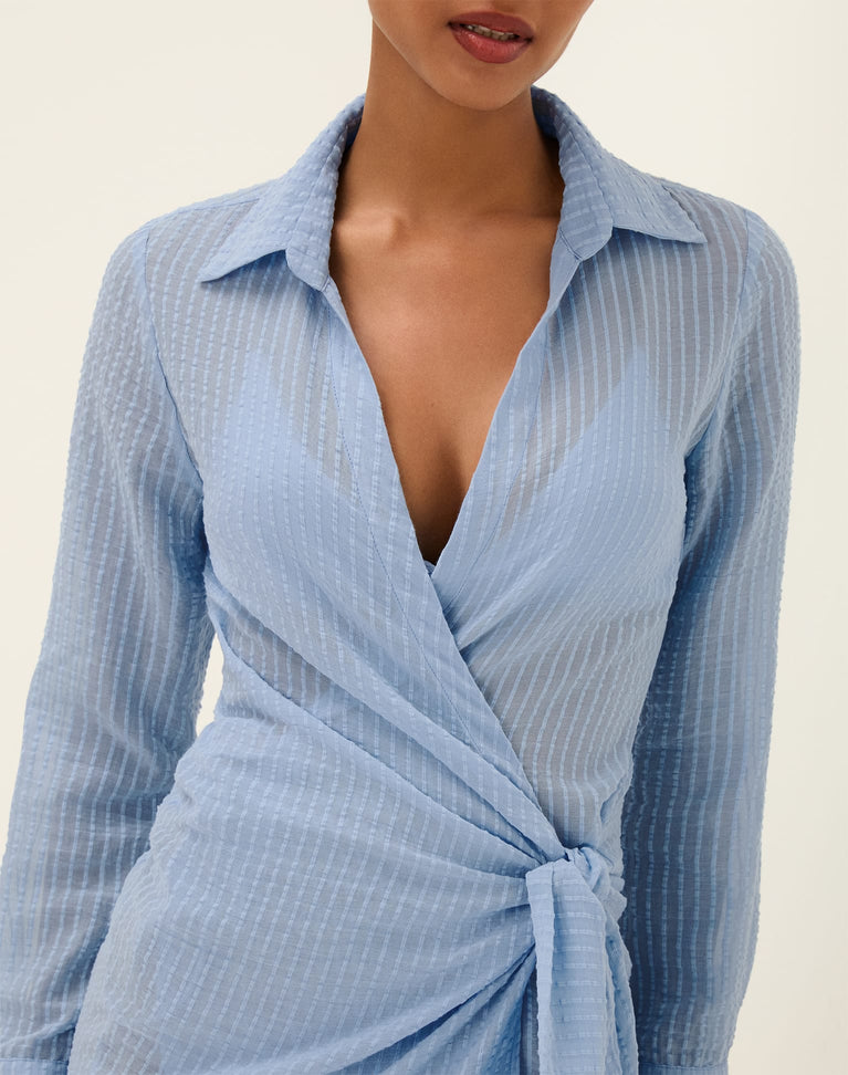 lia mini dress in light blue Ellie Light Blue Mini Dress