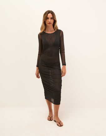 Becca Midi Cover Up - Black