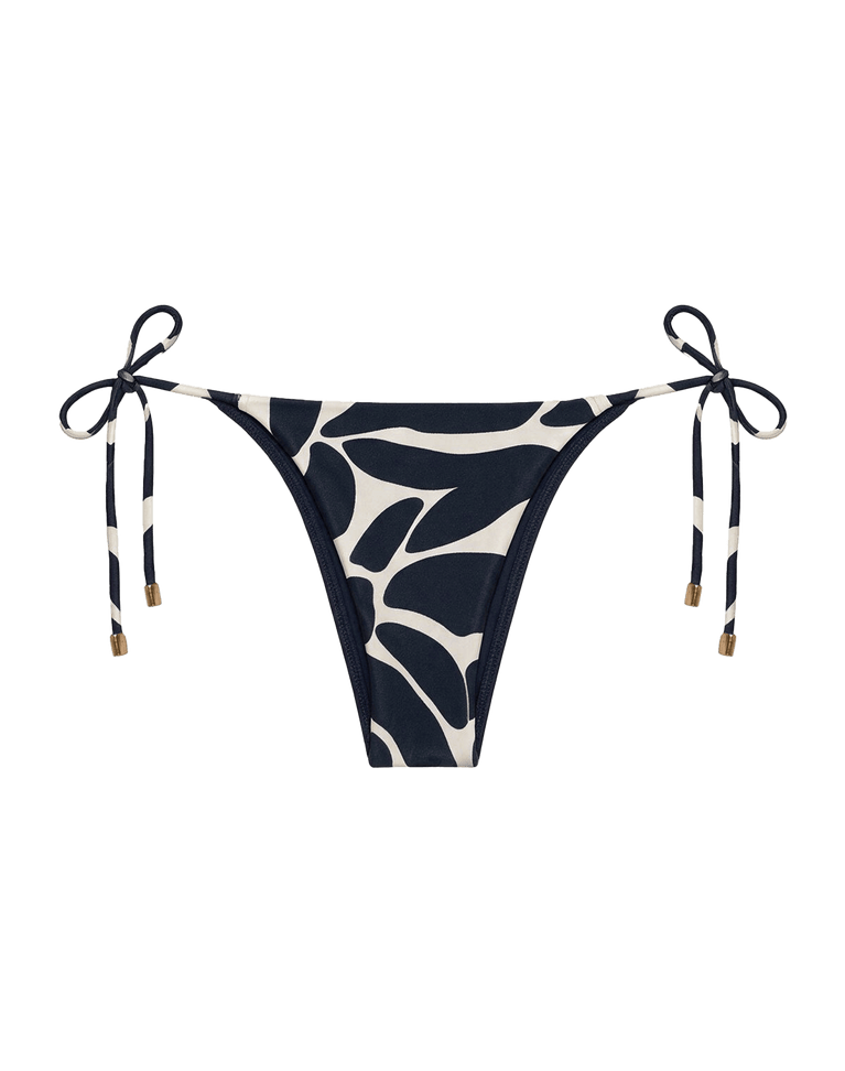 Tie Side Bottom - Leafscape Blue Brazilian / XS