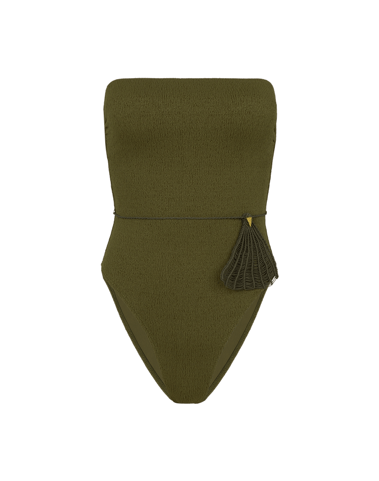Firenze Shely Bandeau One Piece - Olive Full / XS