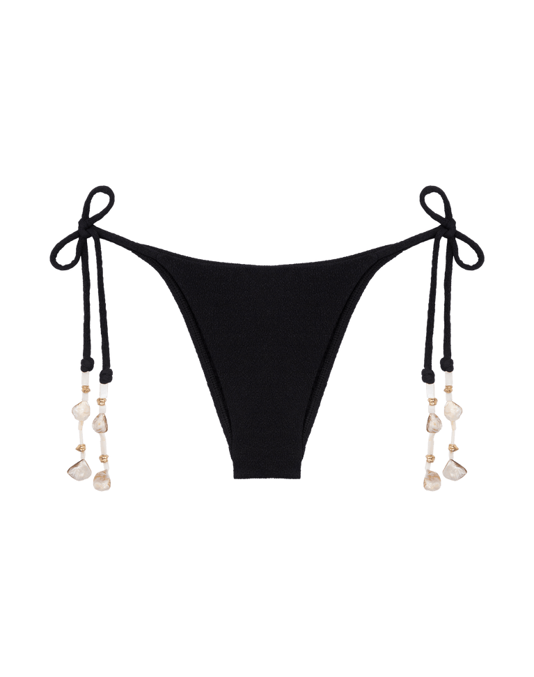 Firenze Livia Tie Side Bottom - Black Brazilian / S