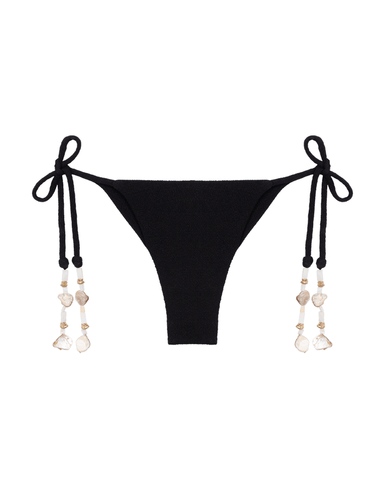 Firenze Livia Tie Side Bottom - Black Cheeky / S