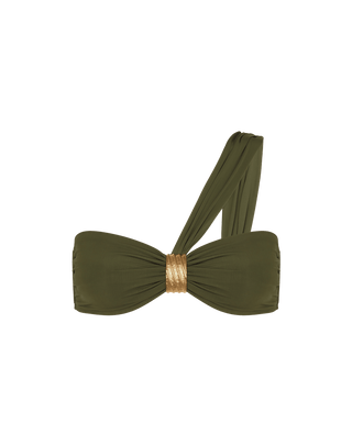 Marion One Shoulder Top - Olive S