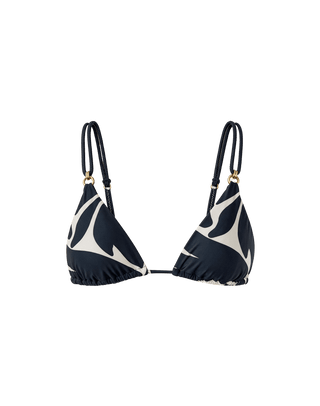 Tesse Parallel Tri Top - Leafscape Blue S