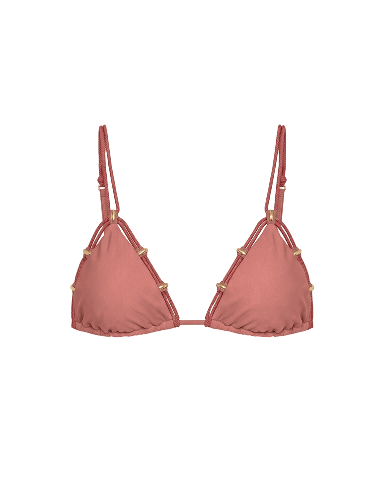 Margot Parallel Tri Top - Antique Rose S