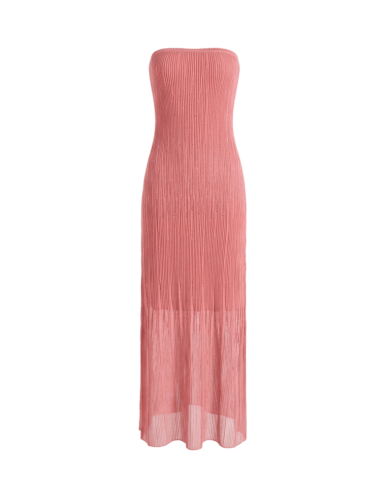 Knit Marcia Long Dress - Antique Rose