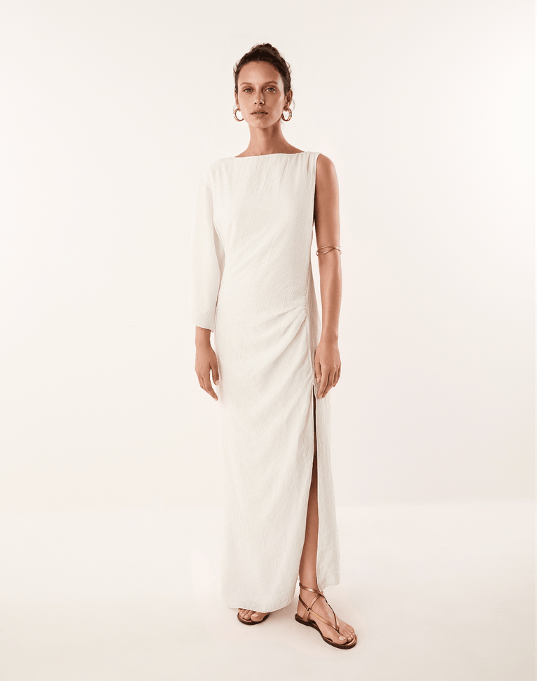 Margaret Long Dress - Off White XS