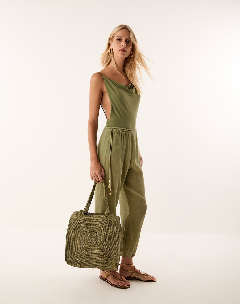 Miley Bodysuit - Soft Olive XS