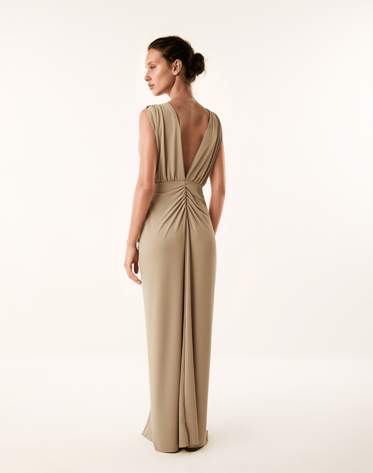 Tuca Long Dress - Hazel Wood XS