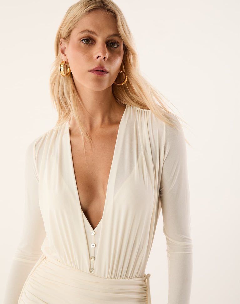 Davis Bodysuit - Off White XS