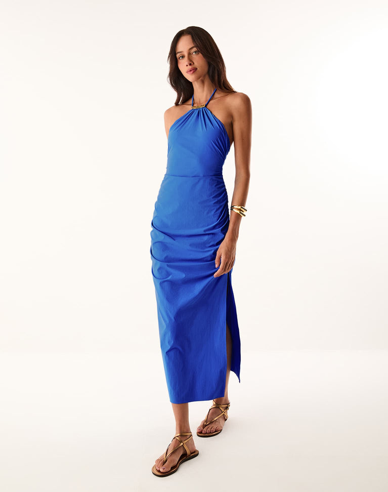 Dayton Midi Dress - True Blue XS