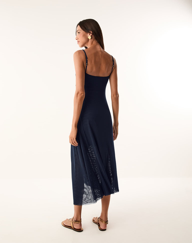 Dani Midi Dress - Abyssal Blue XS