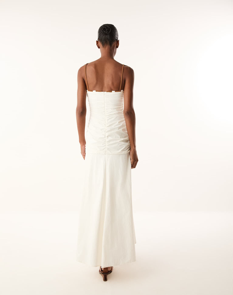 Clarissa Midi Dress - Off White XS