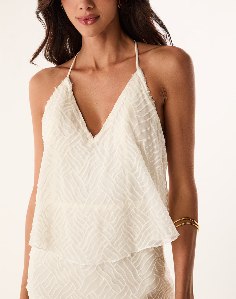 Luana Long Dress - Off White XS