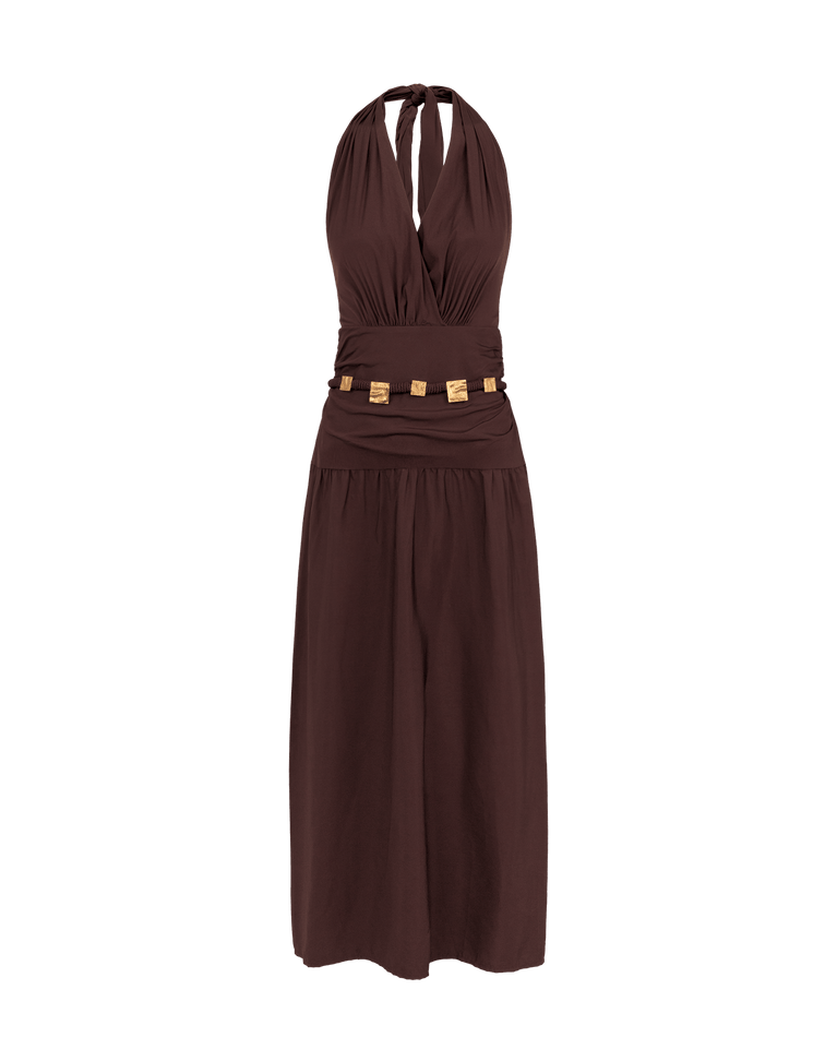 Violet Midi Dress - Blackberry XS