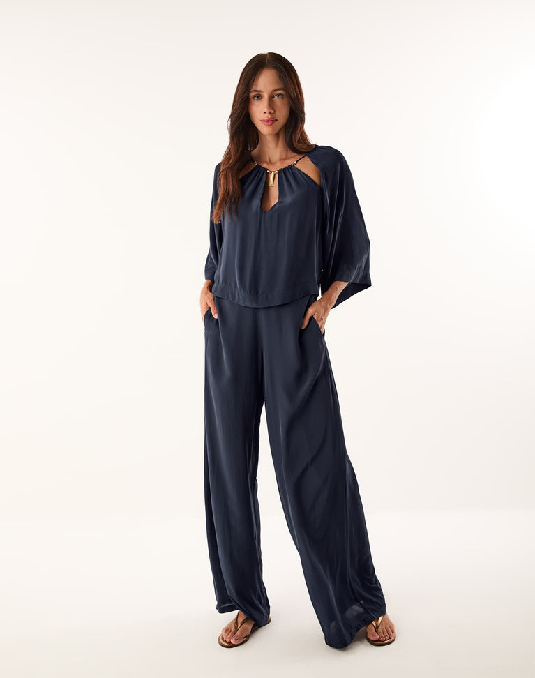 Caterina Blouse - Abyssal Blue