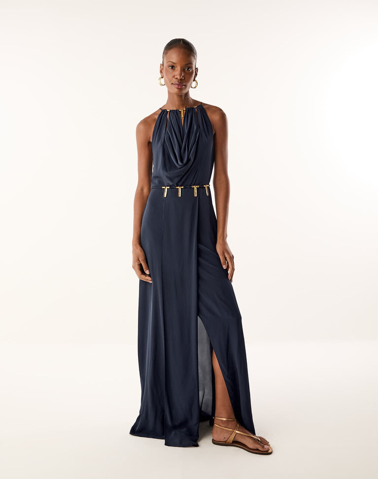 Caterina Long Dress - Abyssal Blue
