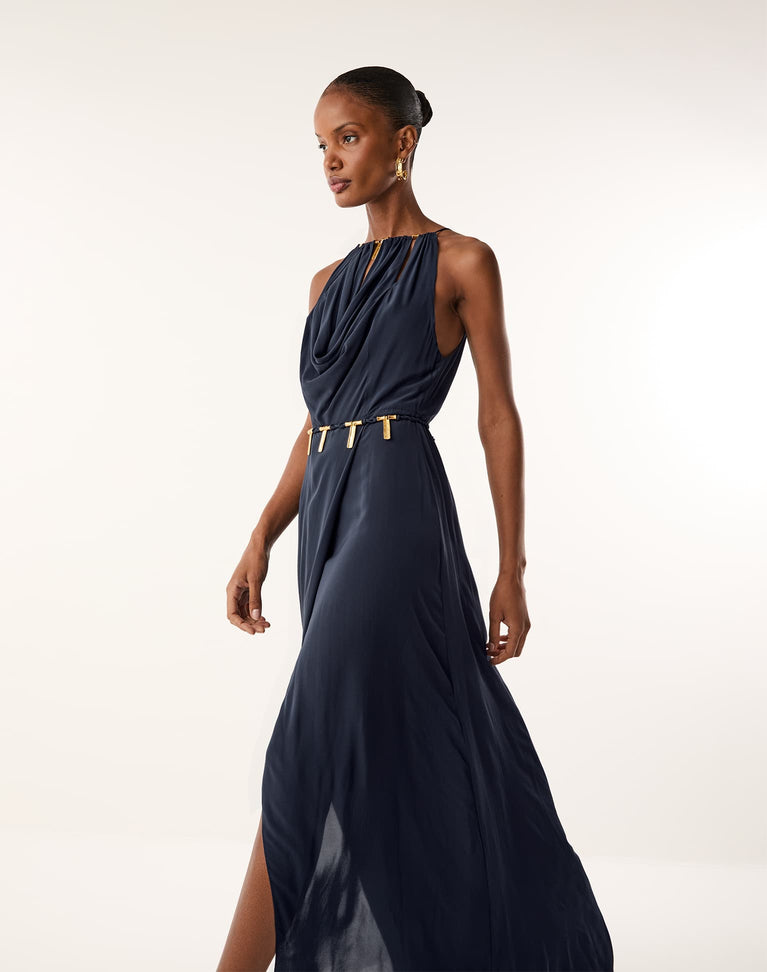 Caterina Long Dress - Abyssal Blue