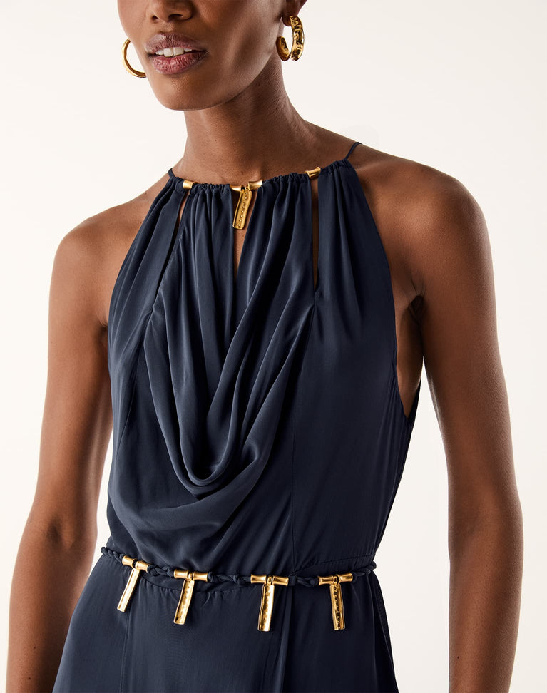 Caterina Long Dress - Abyssal Blue
