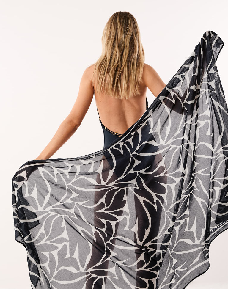 Sarong - Leafscape Blue O/S