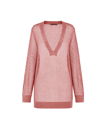 Knit Nara Short Cover Up - Antique Rose