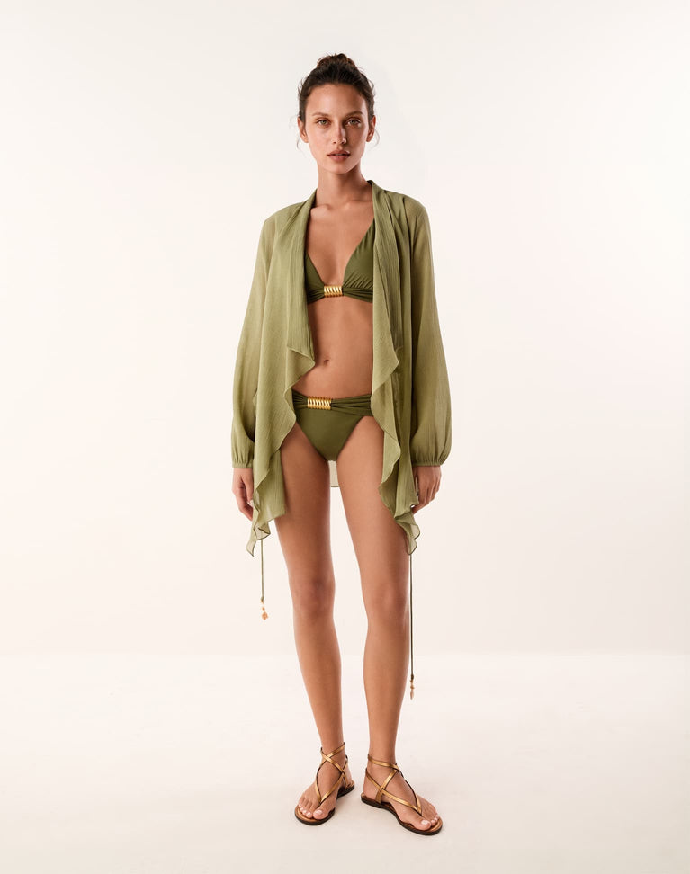 Syd Short Cover Up - Soft Olive XS
