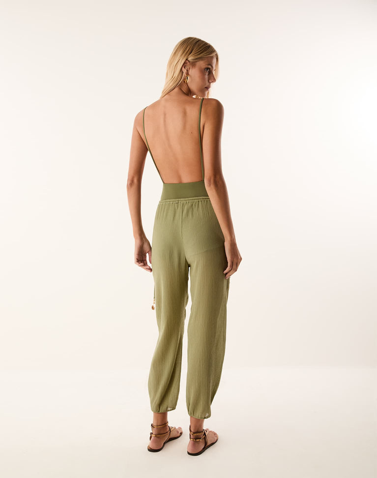 Syd Pants - Soft Olive XS