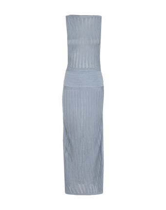 Knit Estela Long Cover Up - Seabird
