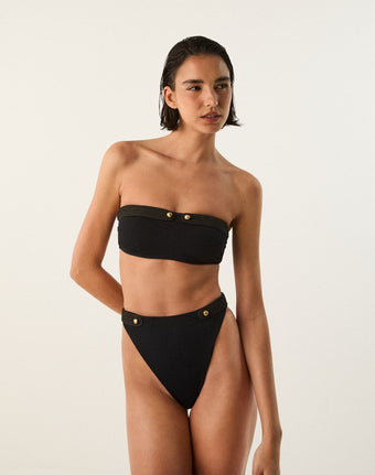 Firenze Lian Bandeau Top - Black