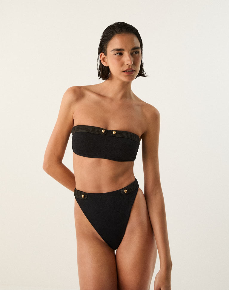 Firenze Lian Bandeau Top - Black