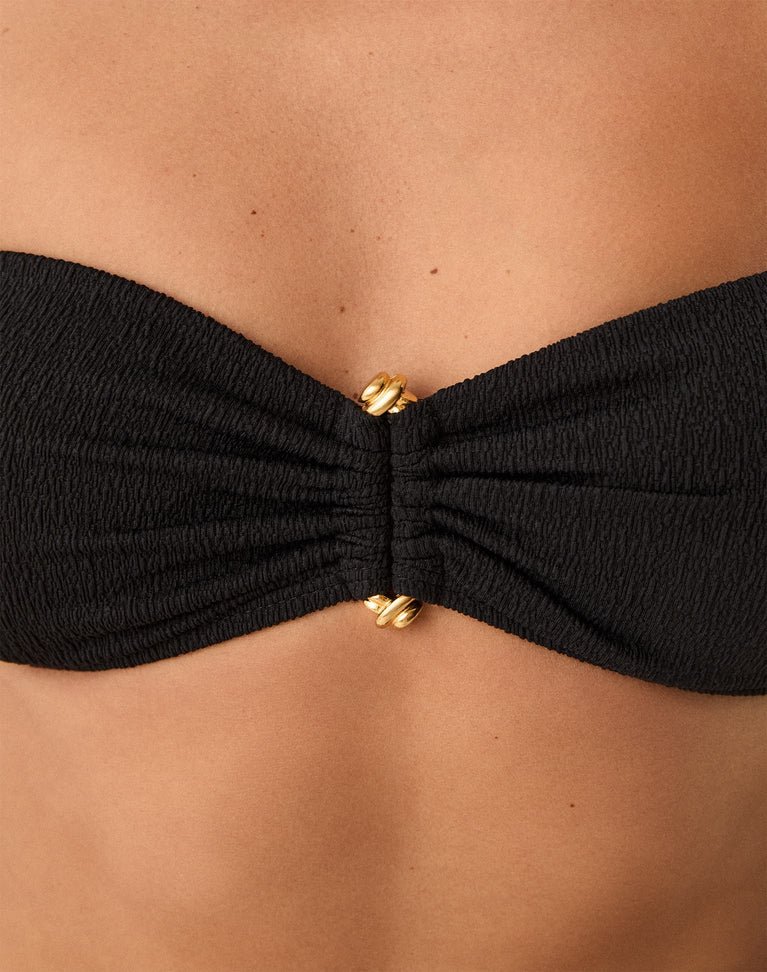 Firenze Nika Bandeau Top - Black S