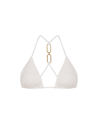 Firenze Jo T Back Tri Top - White XS